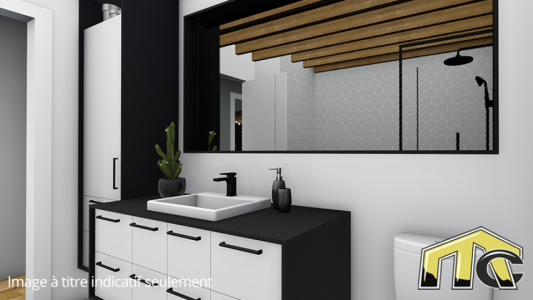 Maison usinée 2 chambres salle de bain